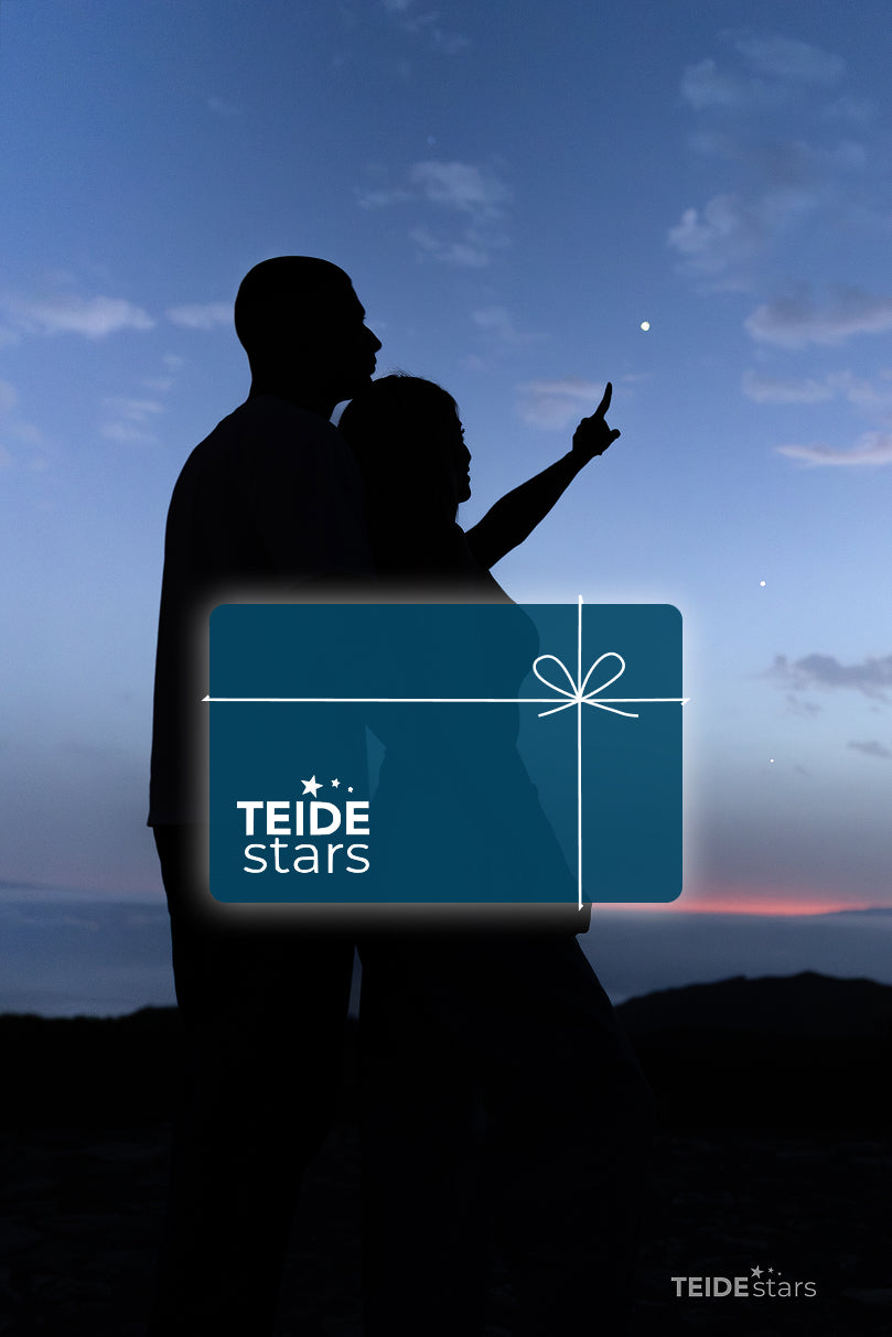Tarjeta regalo tour astronómico Teide estrellas experiencia única celestial